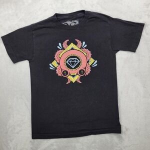 Street Vault Shirt Mens Small Black‎ Streetwear Graphic Tee Kraken Diamond Adult